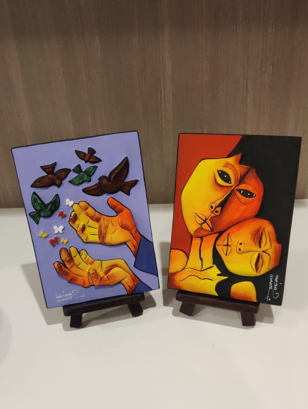 Oswaldo Guayasamín Two 3D Painting By Oswaldo Guayasamín Expressionist Art....